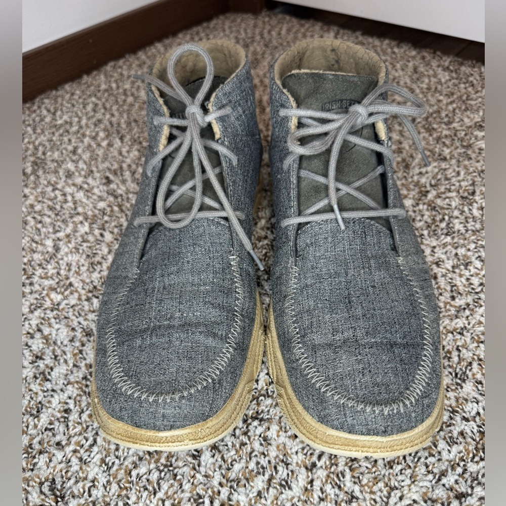 Irish Setter Hunt Men’s Chukka Boots Gray Suede Leather Size 11.5 D